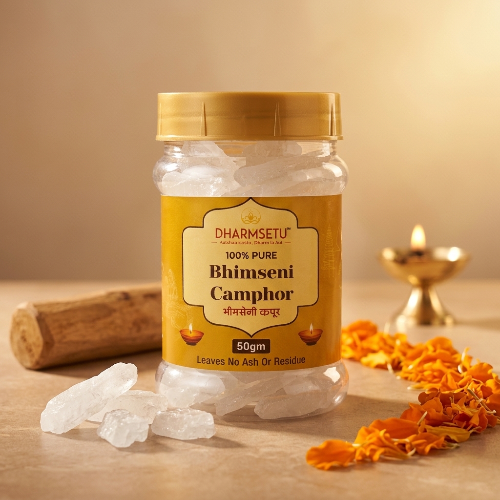 Dharmsetu Pure Bhimseni Camphor (50g)